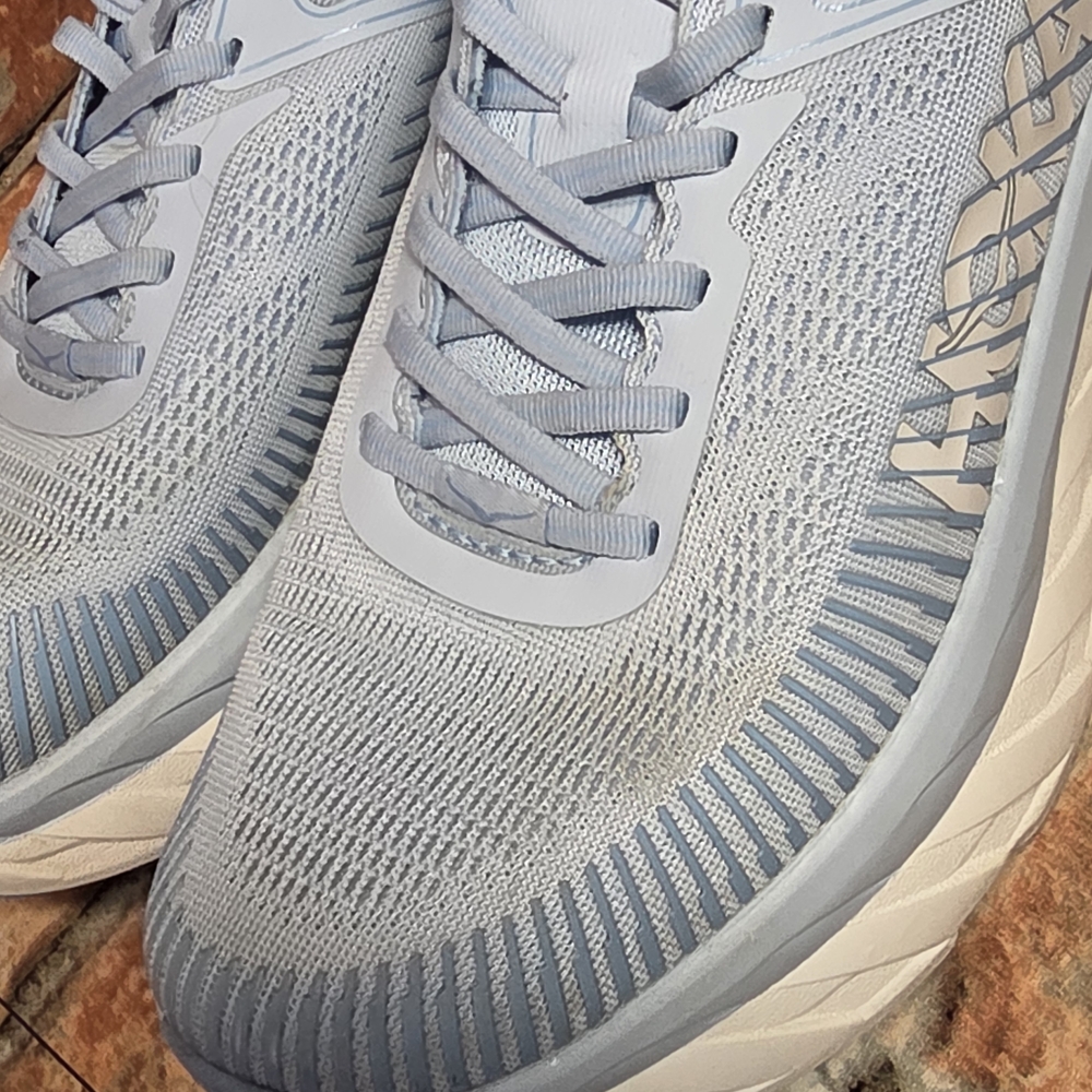 Women's Hoka One Bondi 7 Ice Water/white sz 10.5 - Picture 10 of 11